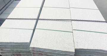 鹤岗芝麻白毛板，石材毛板