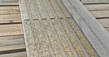 鹤岗黄金麻盲道石 盲条