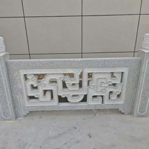 鹤岗芝麻白河道栏杆 桥栏杆