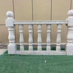 鹤岗芝麻白阳台栏杆 花岗岩栏杆