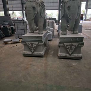 鹤岗芝麻灰花岗岩对象 芝麻白芝麻灰大象