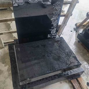 鹤岗花岗岩墓碑石 墓碑 套墓