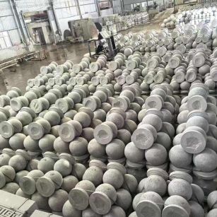 鹤岗芝麻白圆球 石球 挡车球