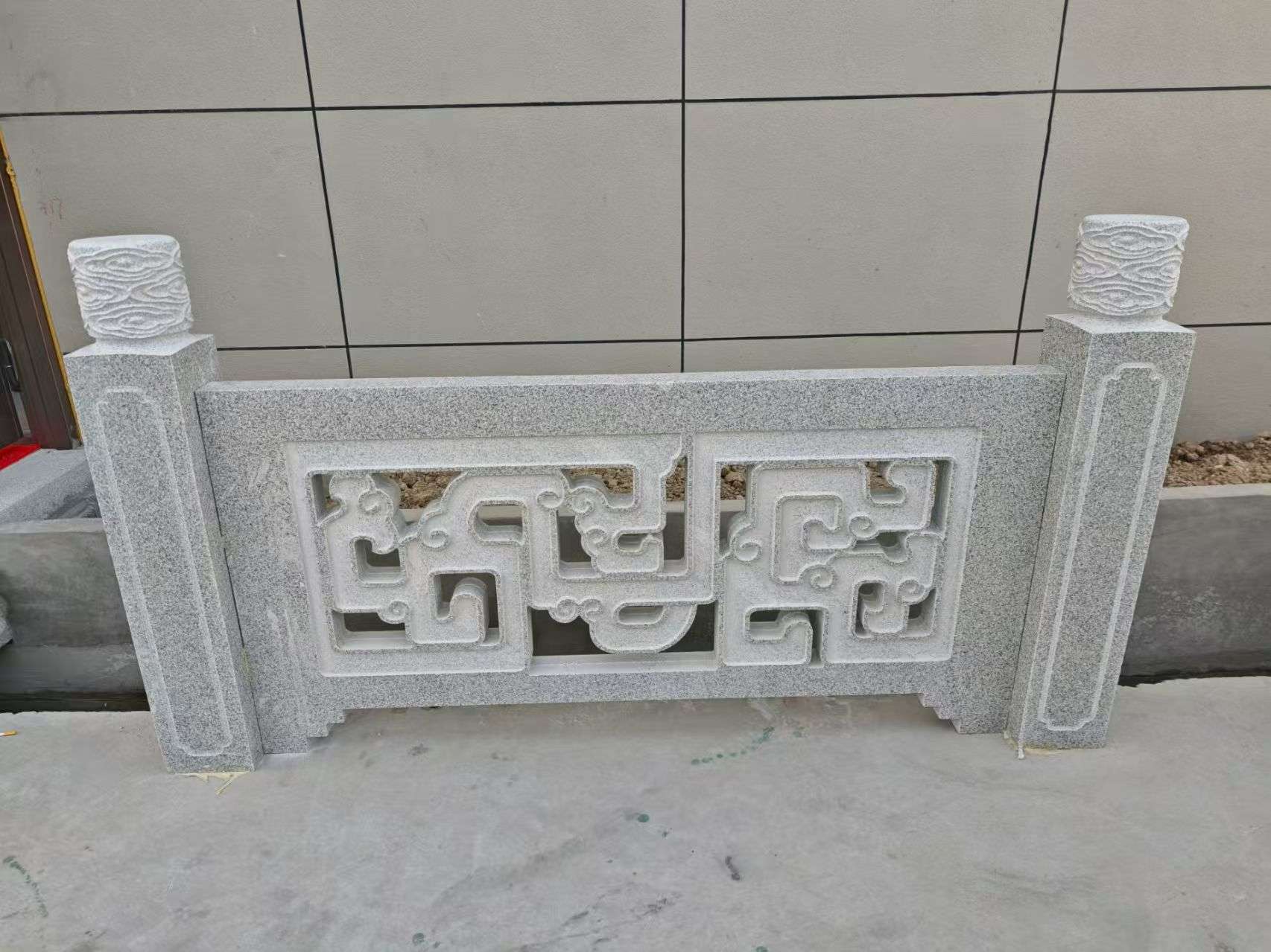 鹤岗芝麻白河道栏杆 桥栏杆